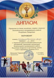 Первенство по настольному теннису