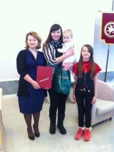 Торжественное вручение сертификатов на Материнский капитал