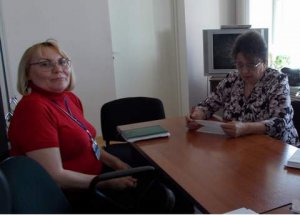 Прием граждан по видеосвязи, исполняющей обязанности заместителя Управляющего Отделения Пенсионного фонда РФ по РТ  Е.П. Поляковой в УПФР в Кировском районе