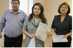 Торжественное вручение материнского сертификата